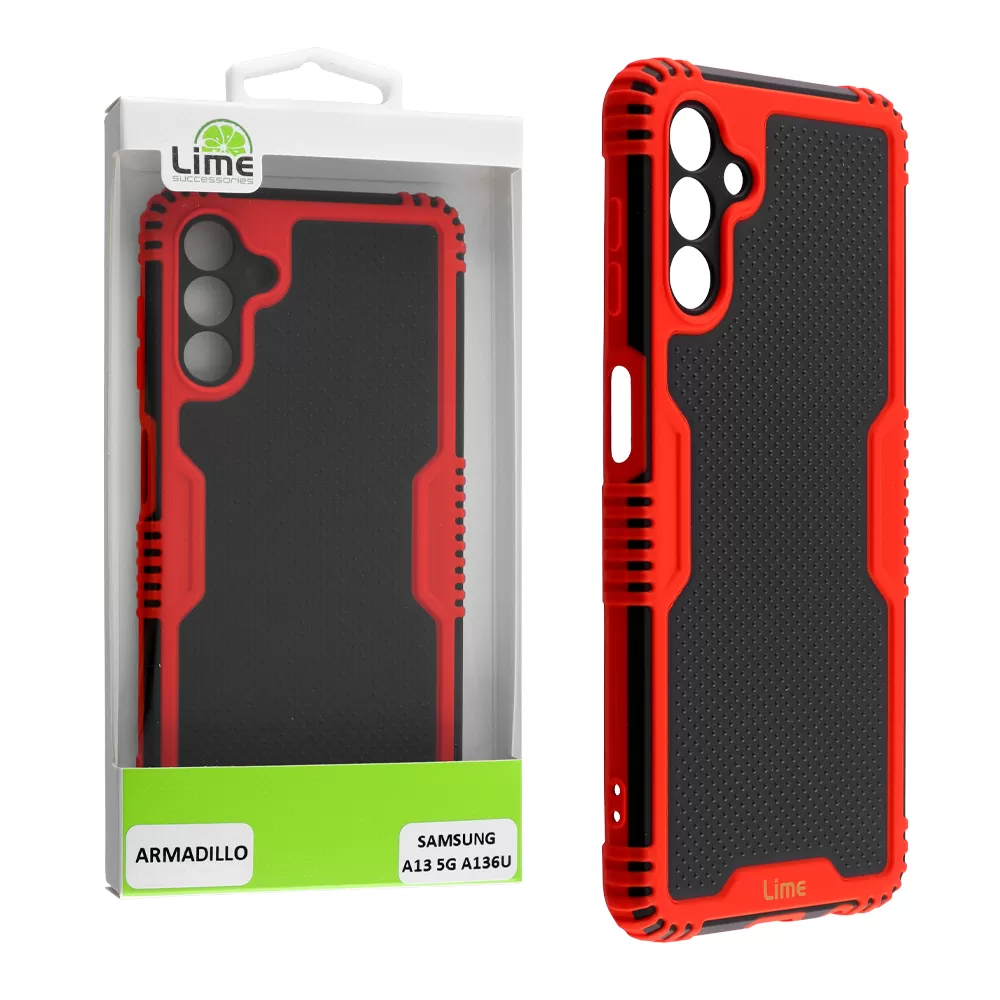 LIME ARMADILLO ΘΗΚΗ SAMSUNG A04s A047/A13 5G A136U 6.5in  FULL CAMERA PROTECTION RED