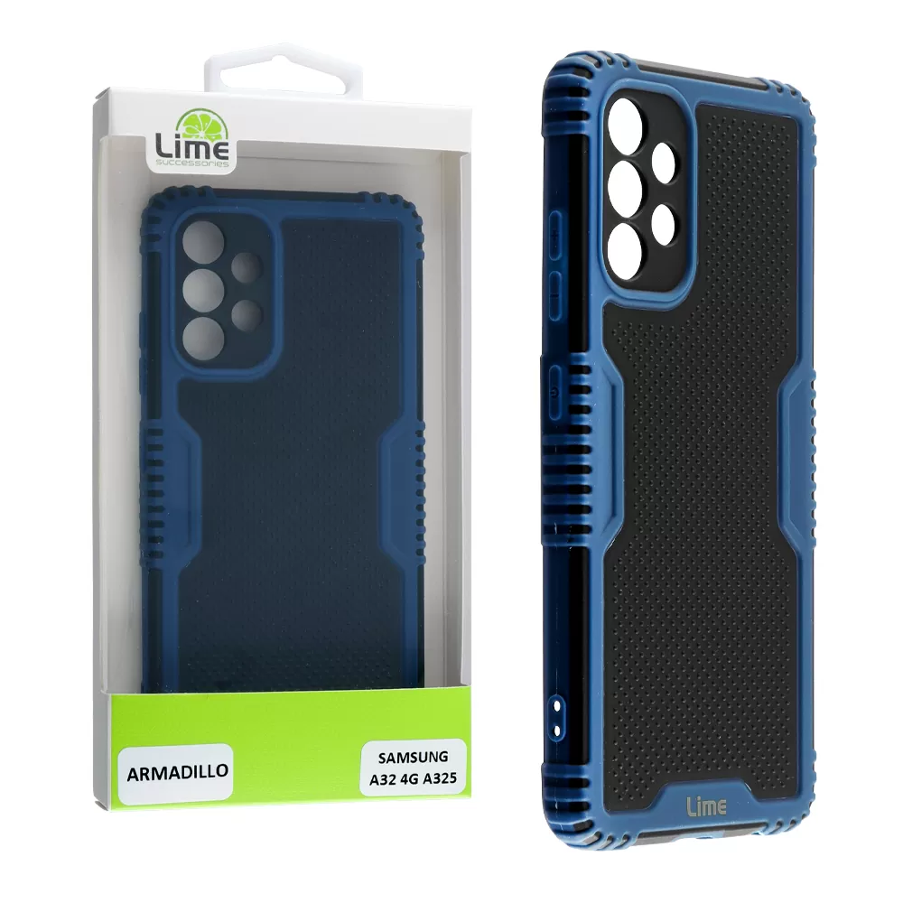 LIME ARMADILLO ΘΗΚΗ SAMSUNG A32 4G A325 6.4in  FULL CAMERA PROTECTION BLUE