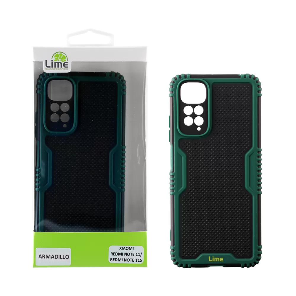 LIME ARMADILLO ΘΗΚΗ XIAOMI REDMI NOTE 11/REDMI NOTE 11S 6.43in  FULL CAMERA PROTECTION GREEN
