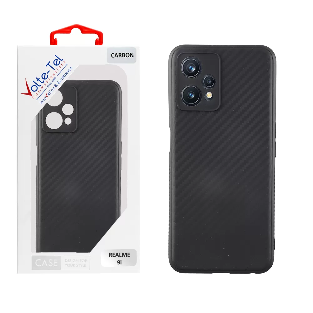 VOLTE-TEL CARBON ΘΗΚΗ REALME 9i 6.6in  CAMERA PROTECTIVE BLACK