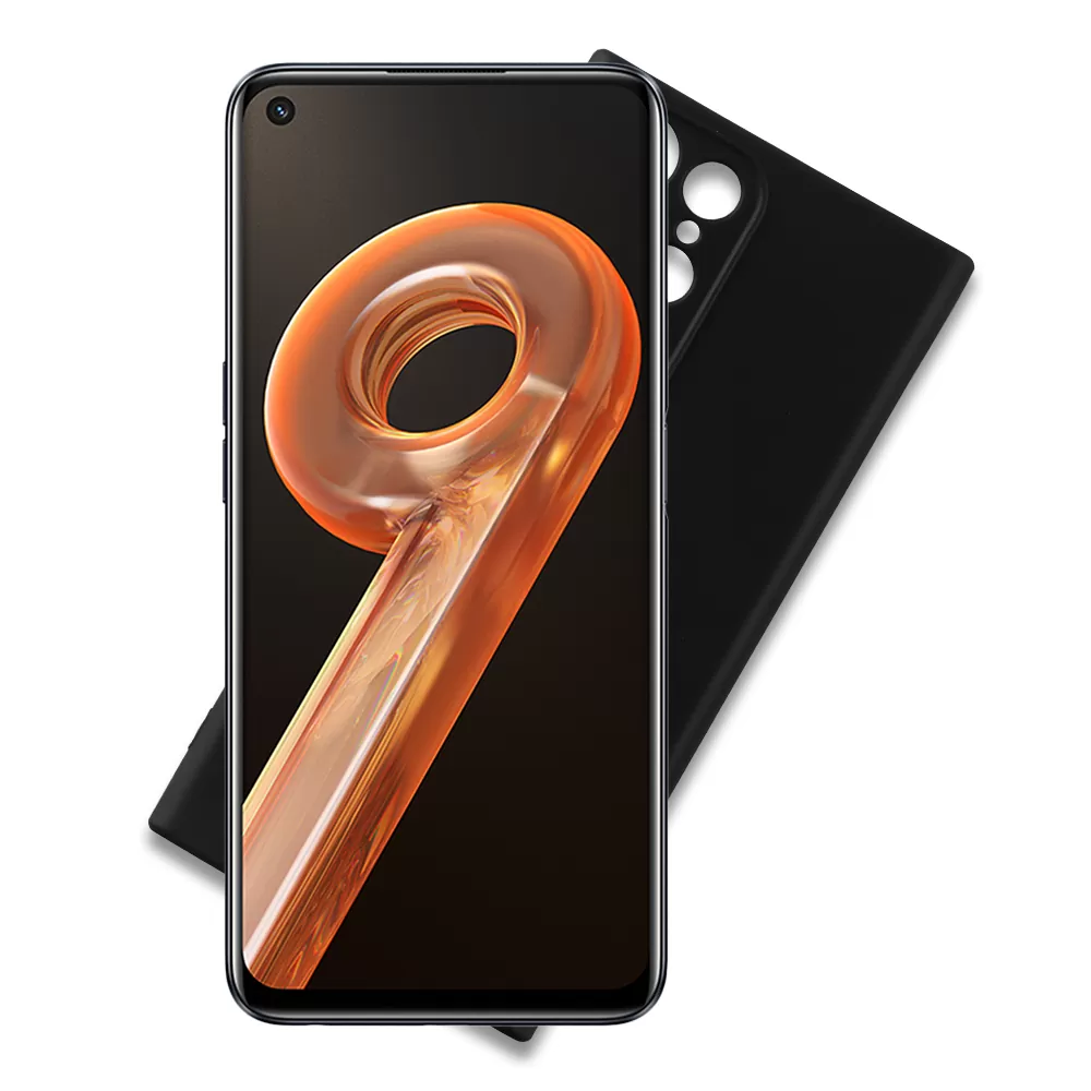VOLTE-TEL SILICON TPU ΘΗΚΗ REALME 9i 6.6in  FULL CAMERA PROTECTION BLACK