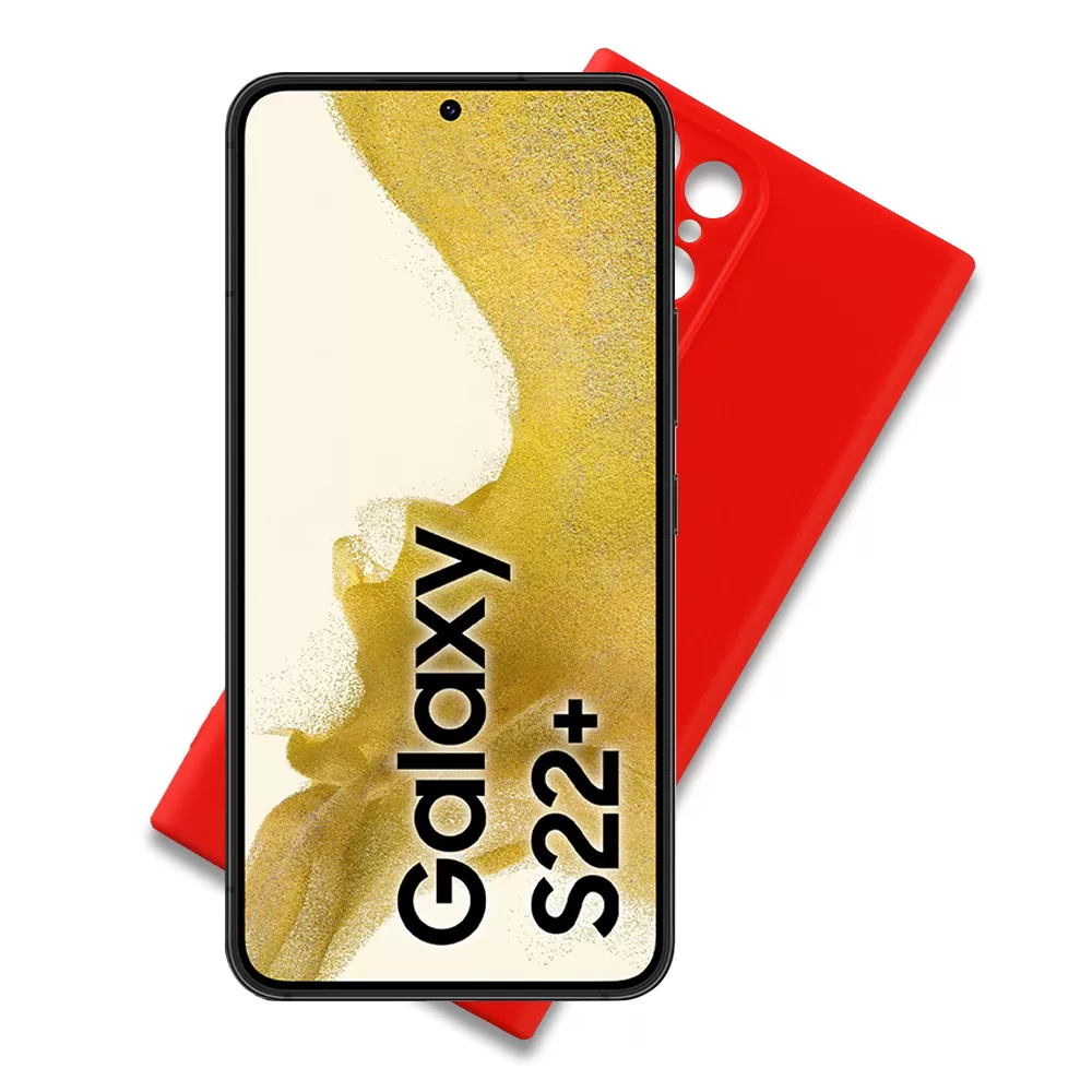 VOLTE-TEL SILICON TPU ΘΗΚΗ SAMSUNG S22 PLUS 5G S906 6.6in  FULL CAMERA PROTECTION RED