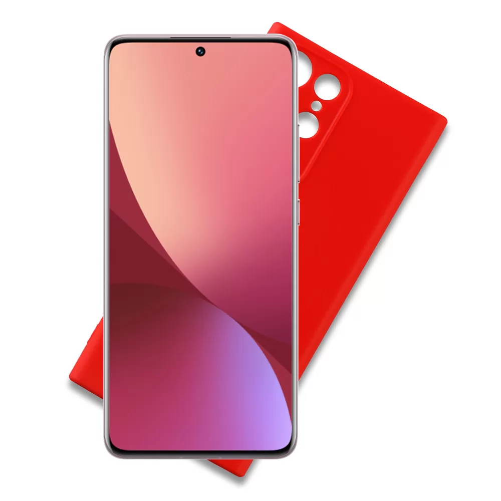 VOLTE-TEL SILICON TPU ΘΗΚΗ XIAOMI 12/12X 6.28in  FULL CAMERA PROTECTION RED
