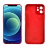 IDOL 1991 ΘΗΚΗ IPHONE 12 6.1" VELVET TPU 4 SIDE FULL CAMERA PROTECTION RED