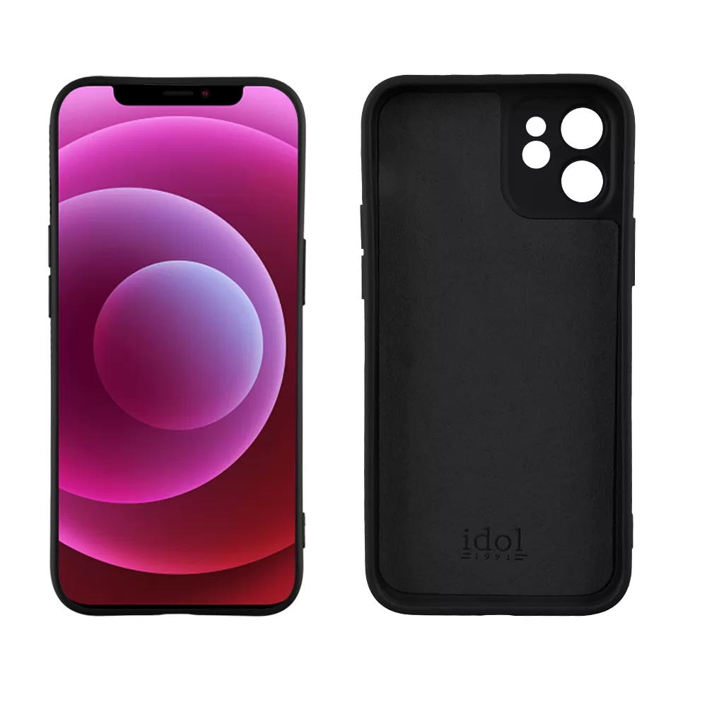 IDOL 1991 VELVET TPU ΘΗΚΗ IPHONE 12 MINI 5.4in 4 SIDE FULL CAMERA PROTECTION BLACK