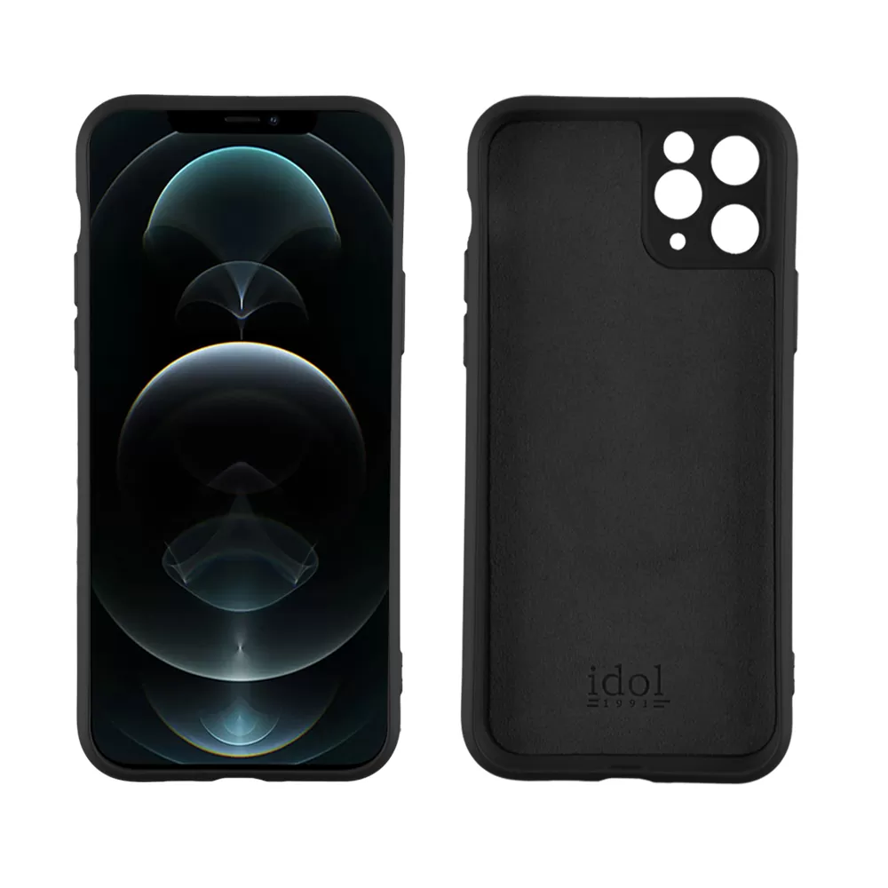 IDOL 1991 VELVET TPU ΘΗΚΗ IPHONE 12 PRO 6.1in 4 SIDE FULL CAMERA PROTECTION BLACK