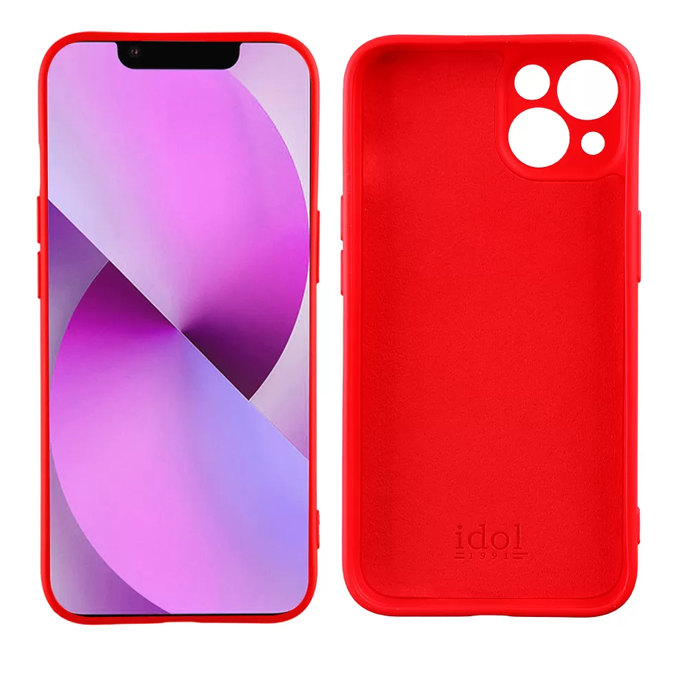 IDOL 1991 VELVET TPU ΘΗΚΗ IPHONE 13 6.1in 4 SIDE FULL CAMERA PROTECTION RED