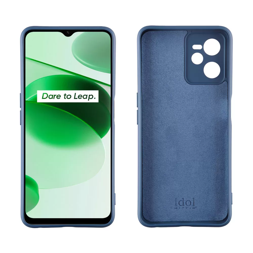 IDOL 1991 VELVET TPU ΘΗΚΗ REALME C35 6.6in 4 SIDE FULL CAMERA PROTECTION BLUE