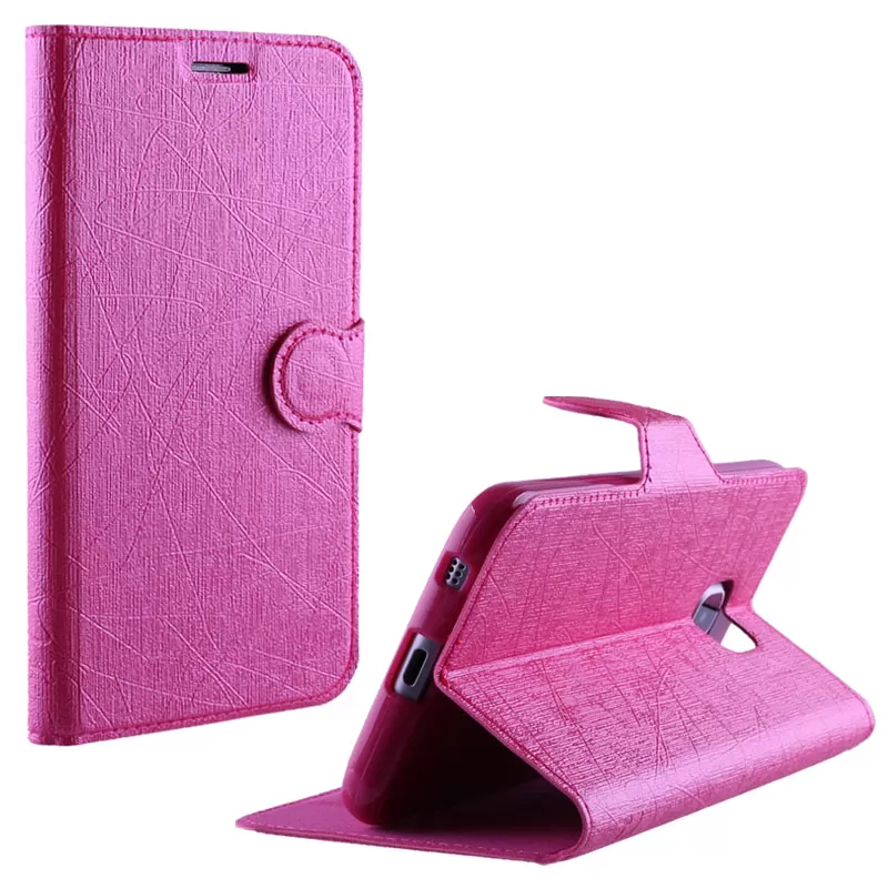 VOLTE-TEL ΘΗΚΗ HTC DESIRE 620 LINE LEATHER-TPU BOOK STAND PINK