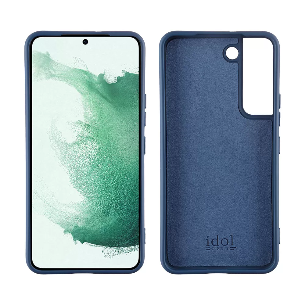 IDOL 1991 VELVET TPU ΘΗΚΗ SAMSUNG S22 5G S901 6.1in 4 SIDE CAMERA GUARD PROTECTION BLUE