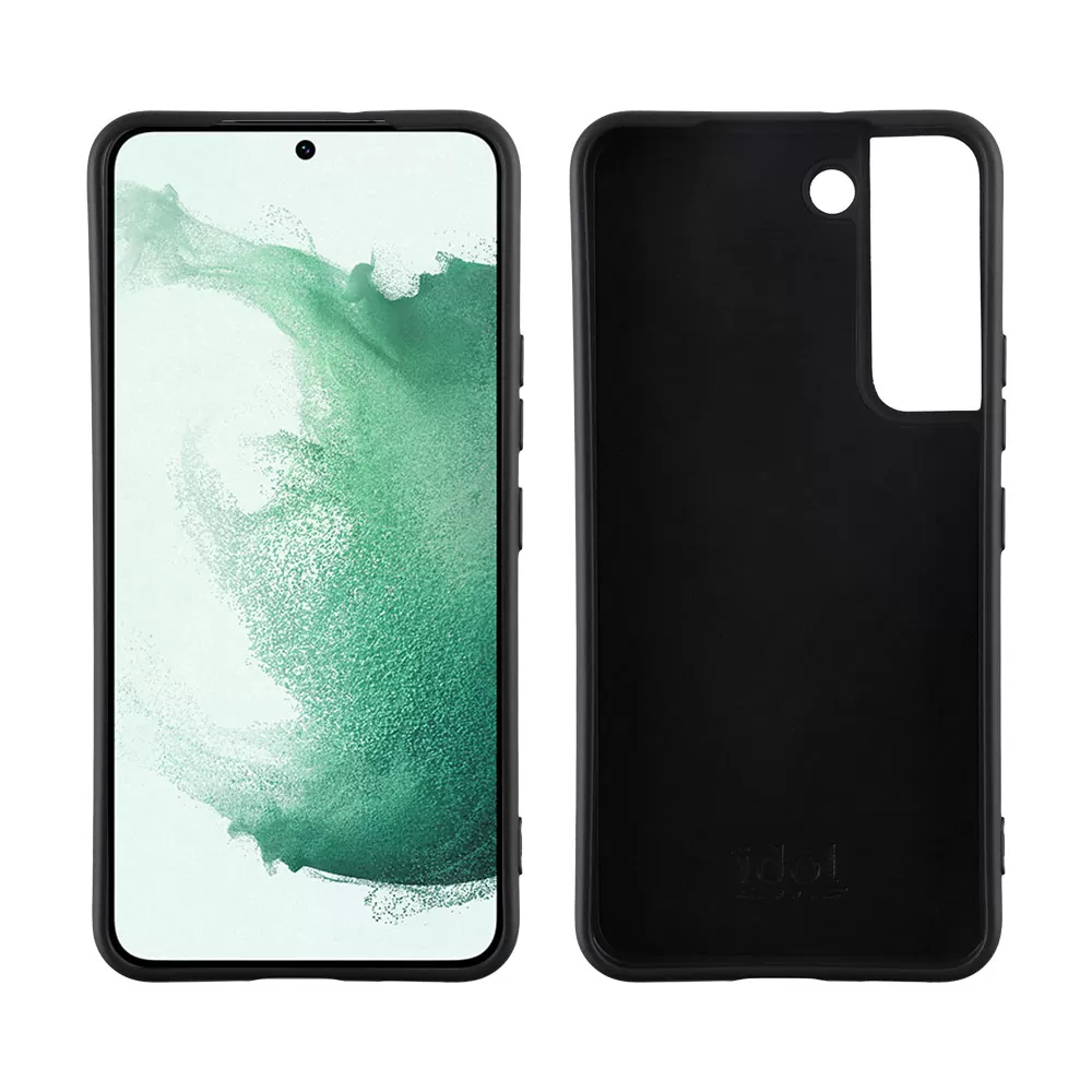 IDOL 1991 VELVET TPU ΘΗΚΗ SAMSUNG S22 PLUS 5G S906 6.6in 4 SIDE CAMERA GUARD PROTECTION BLACK