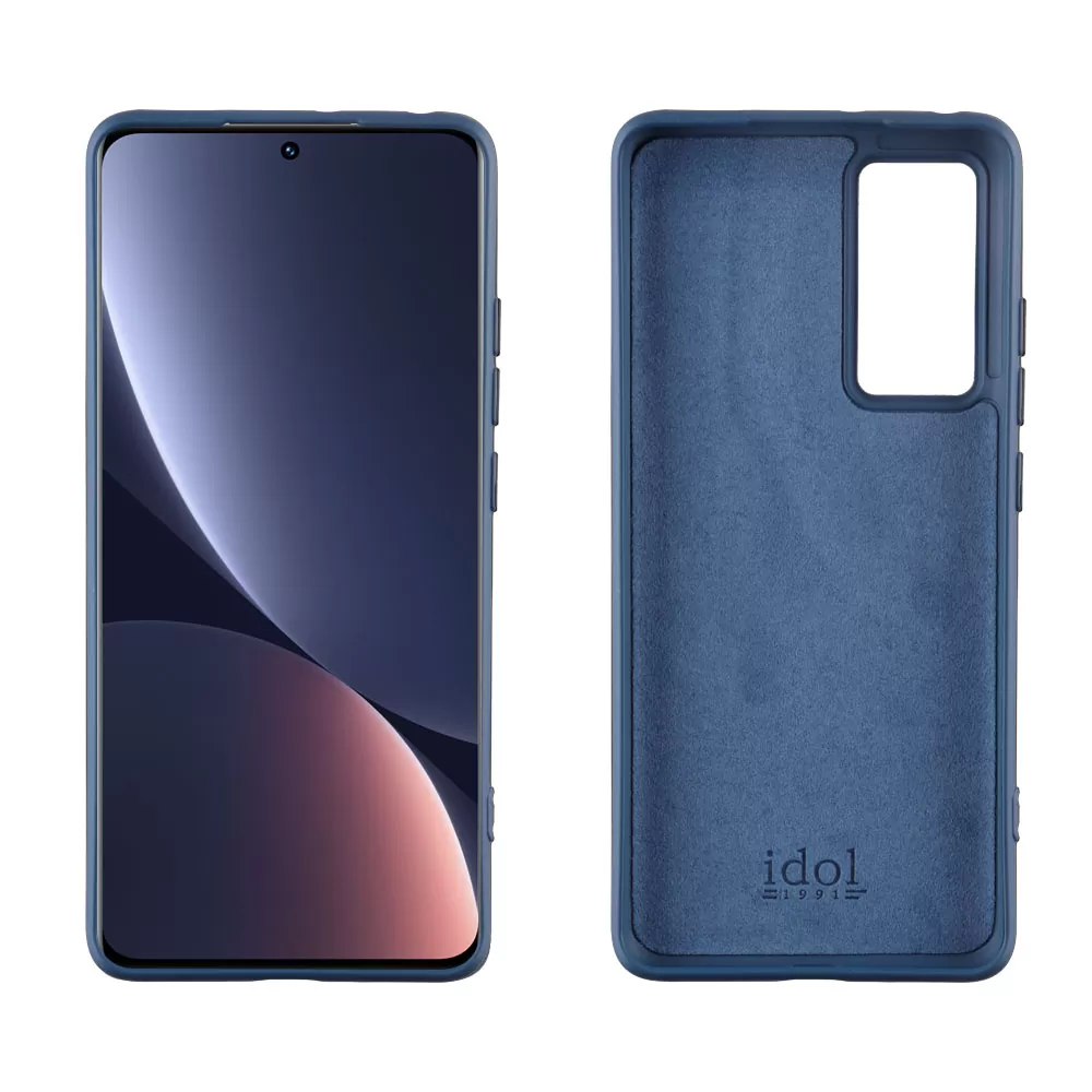 IDOL 1991 VELVET TPU ΘΗΚΗ XIAOMI 12/12X 6.28in 4 SIDE CAMERA GUARD PROTECTION BLUE