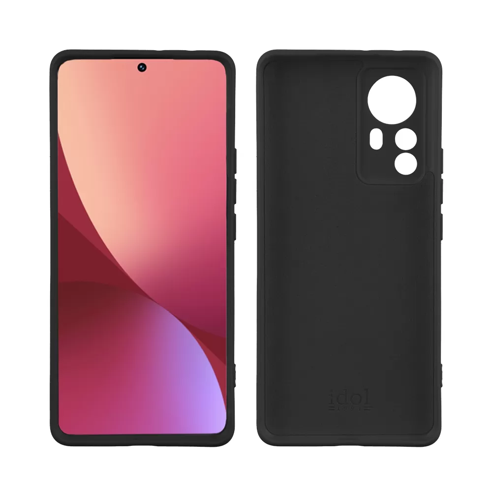 IDOL 1991 VELVET TPU ΘΗΚΗ XIAOMI 12 PRO 6.73in 4 SIDE FULL CAMERA PROTECTION BLACK