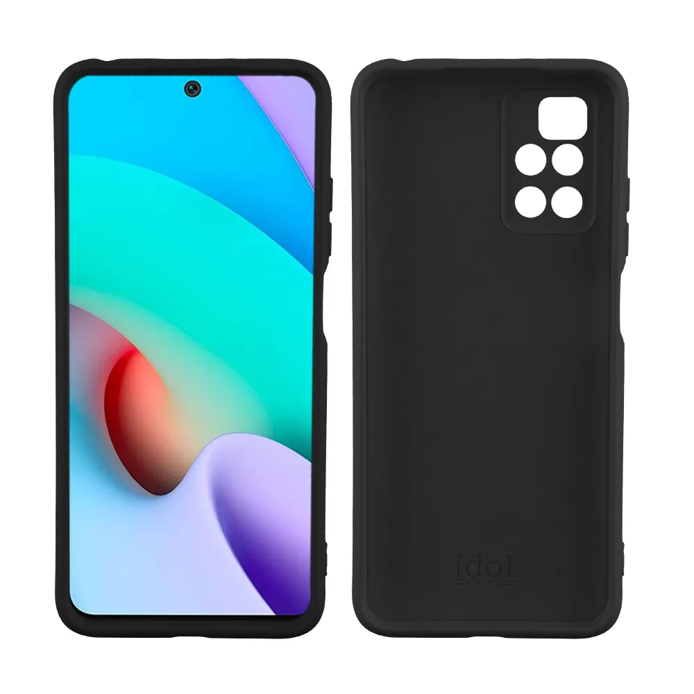 IDOL 1991 VELVET TPU ΘΗΚΗ XIAOMI REDMI 10/REDMI 10 2022 6.5in 4 SIDE FULL CAMERA PROTECTION BLACK