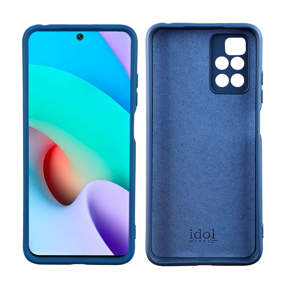 IDOL 1991 VELVET TPU ΘΗΚΗ XIAOMI REDMI 10/REDMI 10 2022 6.5in 4 SIDE FULL CAMERA PROTECTION BLUE