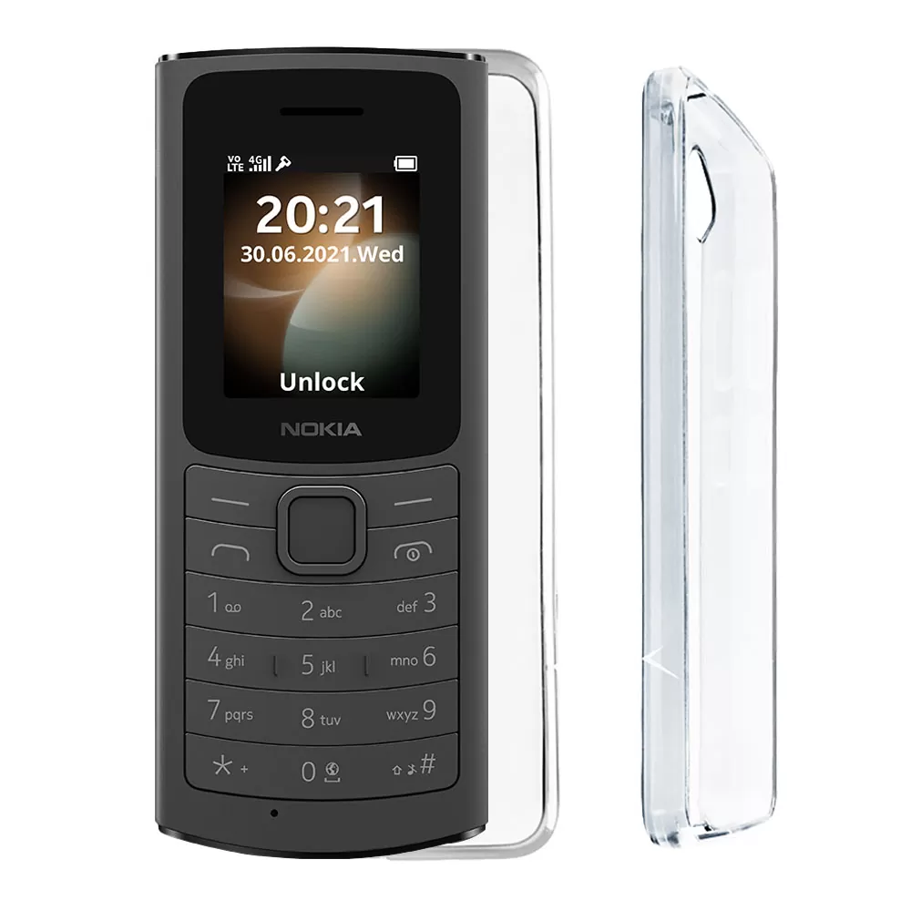 VOLTE-TEL SLIMCOLOR AIR TPU ΘΗΚΗ NOKIA 110 4G 1.8in FULL CAMERA PROTECTION ΔΙΑΦΑΝΗ
