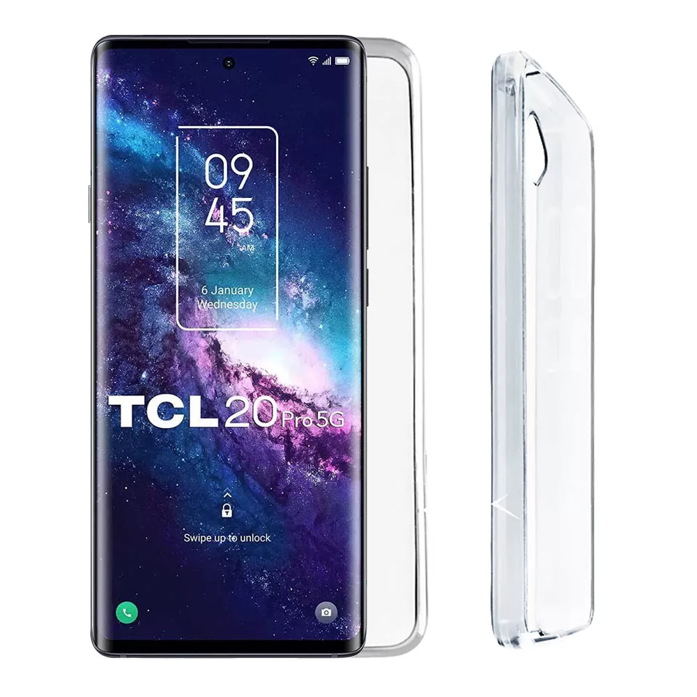 VOLTE-TEL SLIMCOLOR AIR TPU ΘΗΚΗ TCL 20 PRO 5G 6.67in CAMERA GUARD ΔΙΑΦΑΝΗ