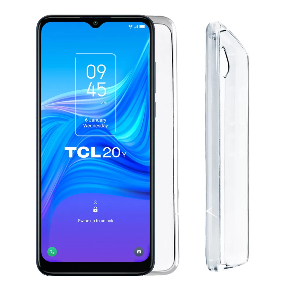 VOLTE-TEL SLIMCOLOR AIR TPU ΘΗΚΗ TCL 20Y/TCL 20E 6.52in CAMERA GUARD ΔΙΑΦΑΝΗ