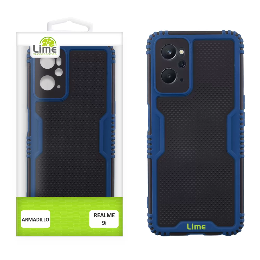 LIME ARMADILLO ΘΗΚΗ REALME 9i 6.6in  FULL CAMERA PROTECTION BLUE