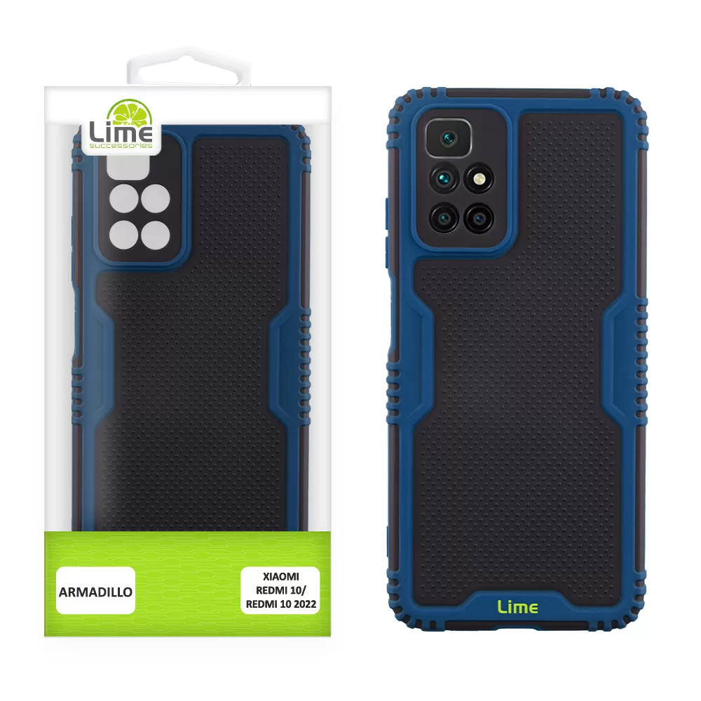 LIME ARMADILLO ΘΗΚΗ XIAOMI REDMI 10/REDMI 10 2022 6.5in  FULL CAMERA PROTECTION BLUE