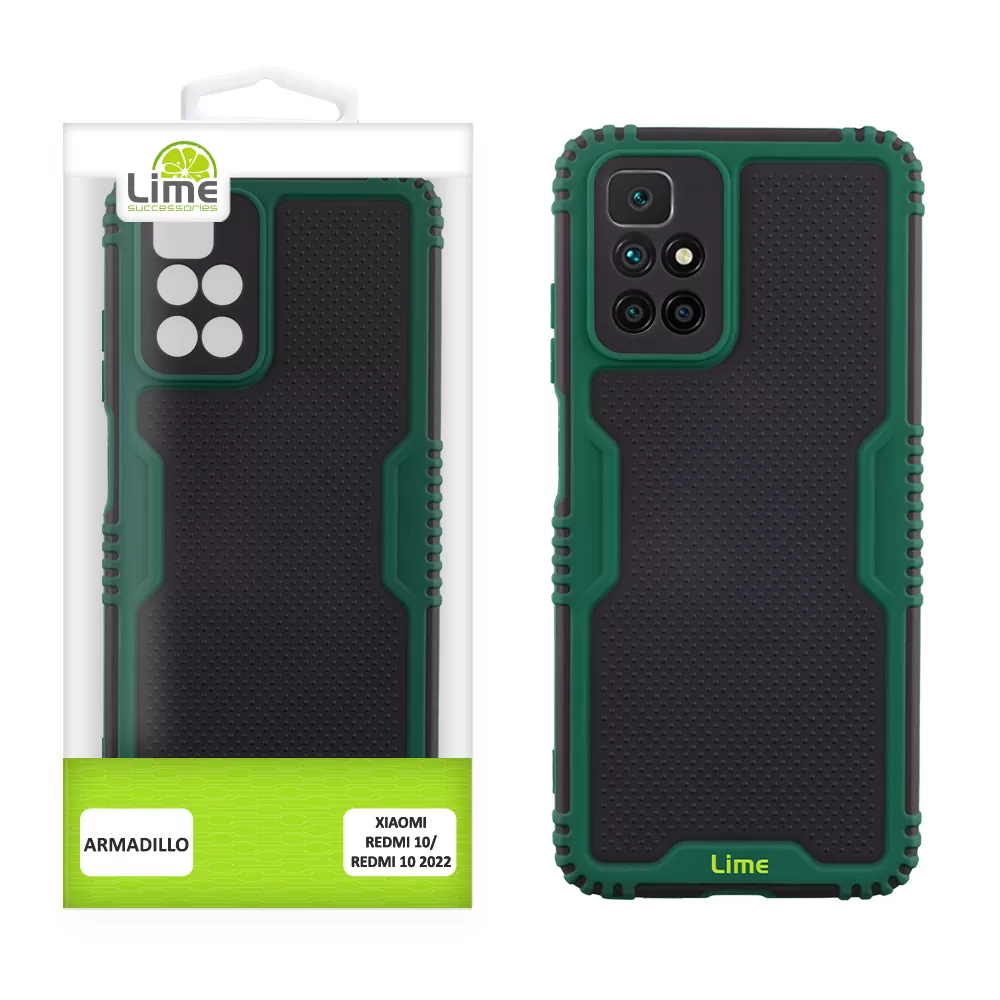 LIME ARMADILLO ΘΗΚΗ XIAOMI REDMI 10/REDMI 10 2022 6.5in  FULL CAMERA PROTECTION GREEN
