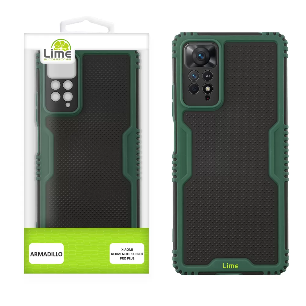 LIME ARMADILLO ΘΗΚΗ XIAOMI REDMI NOTE 11 PRO 4G/5G 6.67in  FULL CAMERA PROTECTION GREEN