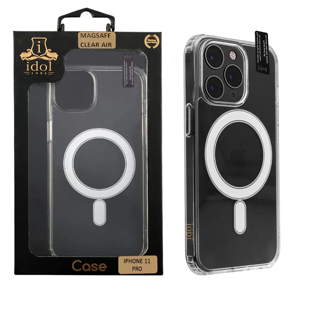 IDOL 1991 MAGSAFE ANTISHOCK CLEAR AIR TPU1 ΘΗΚΗ IPHONE 11 PRO 5.8" BACK COVER CAMERA GUARD ΔΙΑΦΑΝΗ