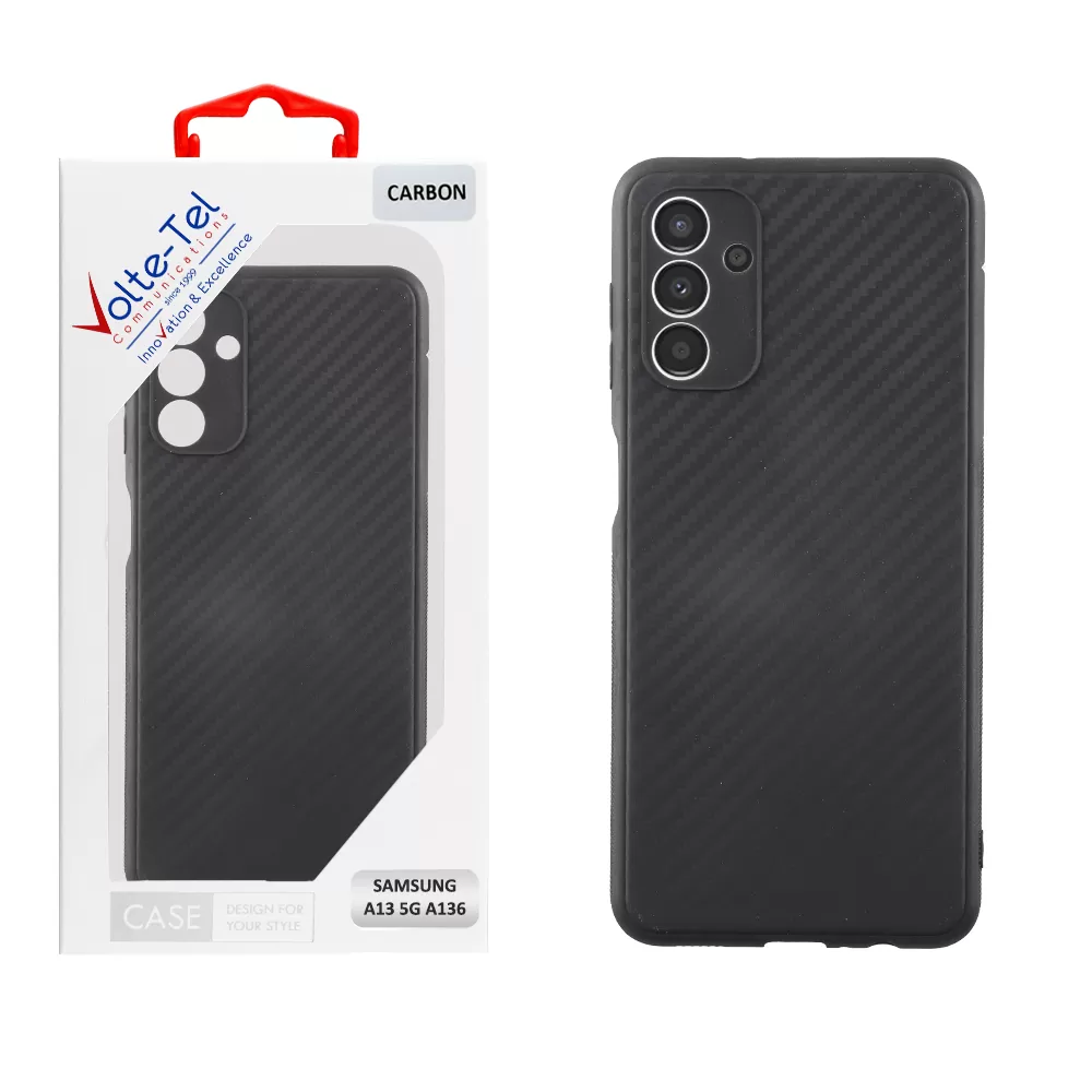 VOLTE-TEL CARBON ΘΗΚΗ SAMSUNG A04s A047/A13 5G A136U 6.5in  CAMERA PROTECTIVE BLACK