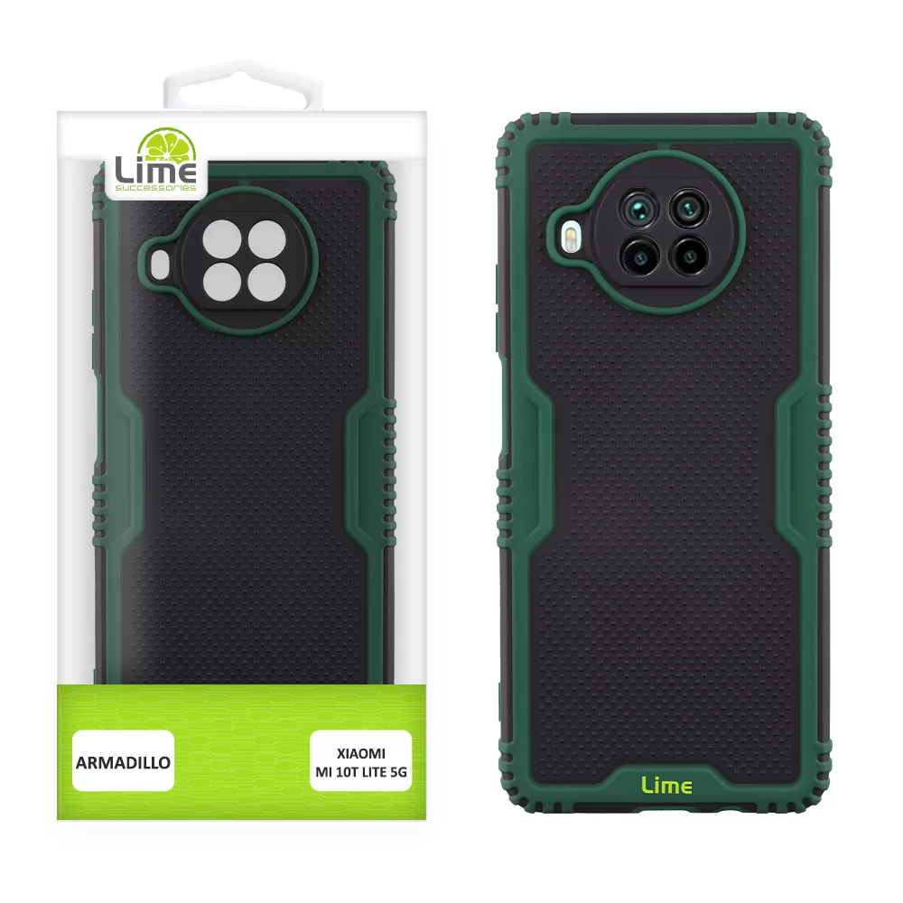 LIME ARMADILLO ΘΗΚΗ XIAOMI MI 10T LITE 5G/REDMI NOTE 9 PRO 5G 6.67in  FULL CAMERA PROTECTION GREEN