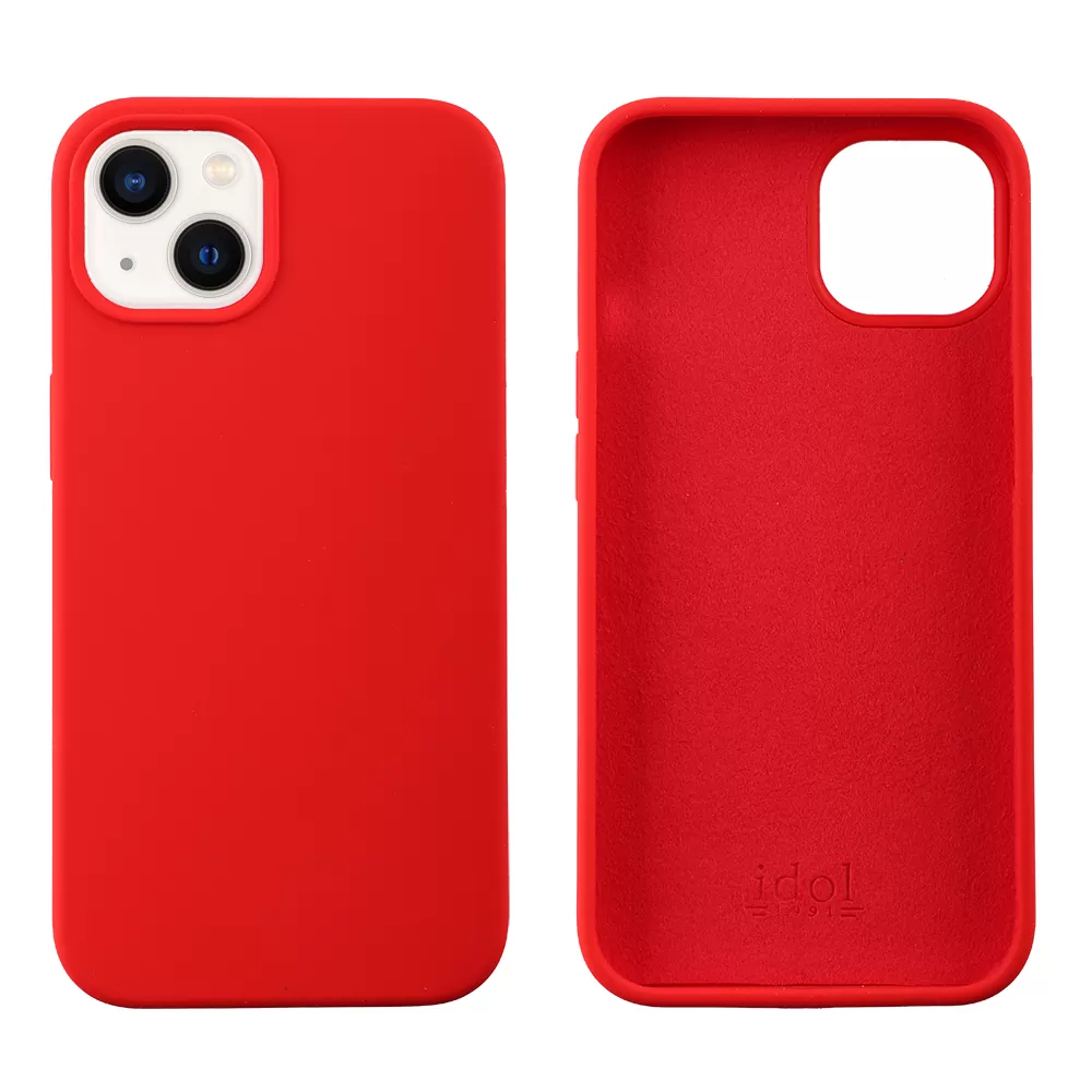 IDOL 1991 VELVET ELITE TPU ΘΗΚΗ IPHONE 13 6.1in  4 SIDE CAMERA GUARD RED