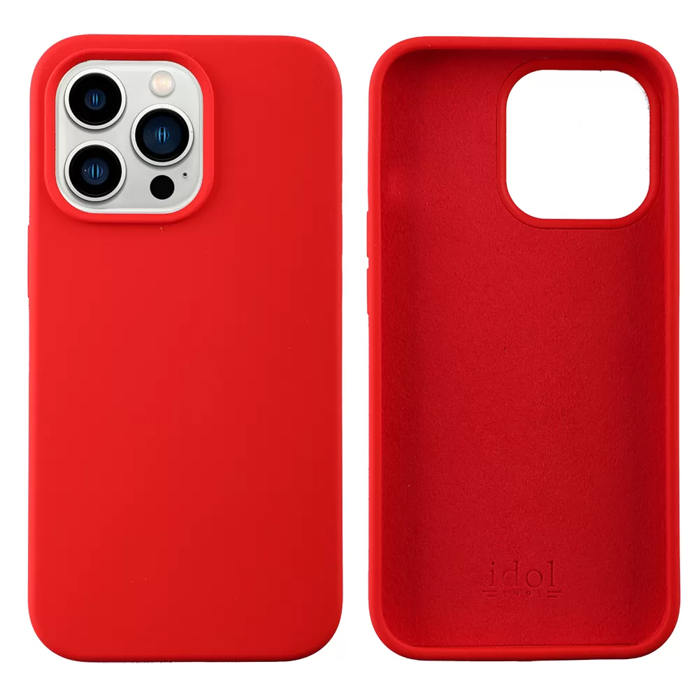 IDOL 1991 VELVET ELITE TPU ΘΗΚΗ IPHONE 13 PRO 6.1in  4 SIDE CAMERA GUARD RED