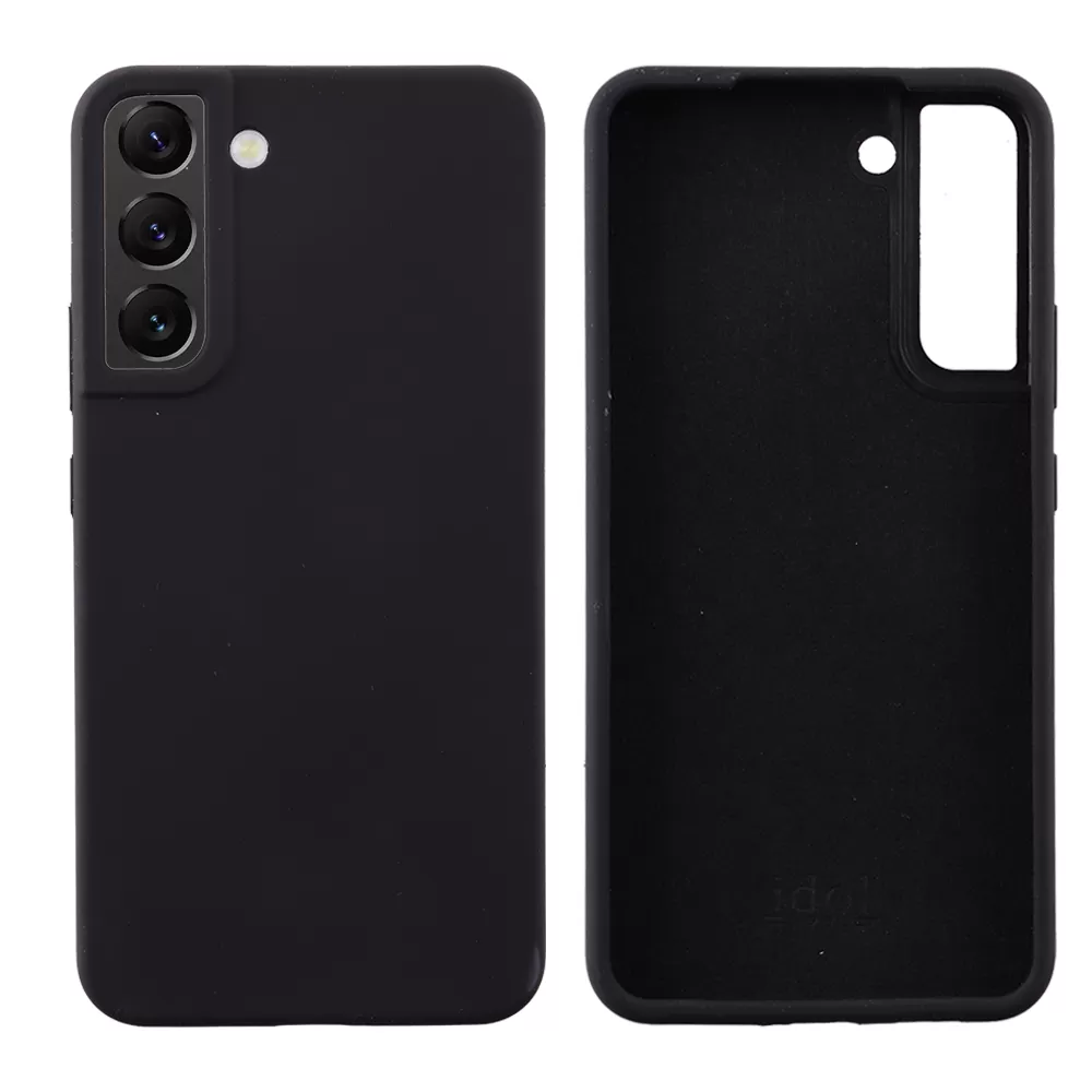 IDOL 1991 VELVET ELITE TPU ΘΗΚΗ SAMSUNG S22 PLUS 5G S906 6.6in  4 SIDE CAMERA GUARD BLACK