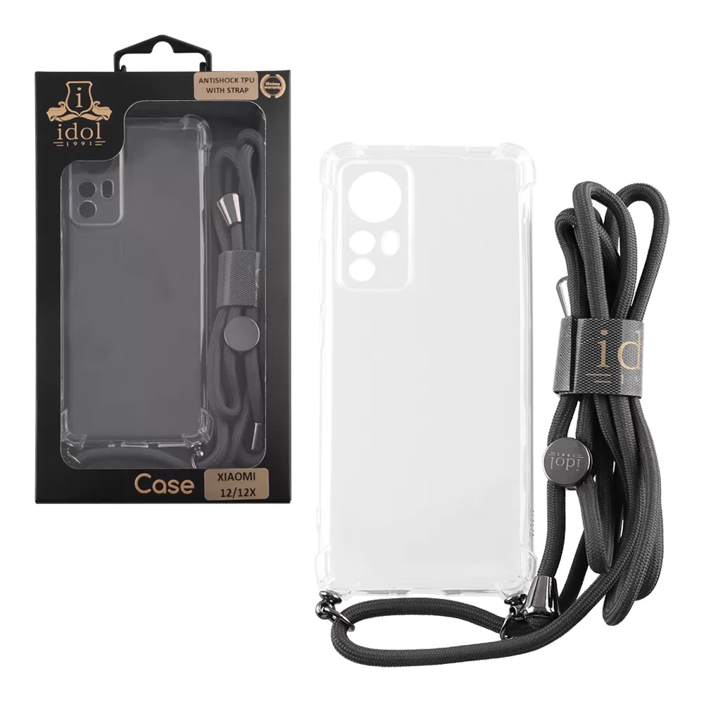 IDOL 1991 ANTISHOCK AIR TPU ΘΗΚΗ XIAOMI 12/12X 6.28in  WITH STRAP FULL CAMERA PROTECTION ΔΙΑΦΑΝΗ