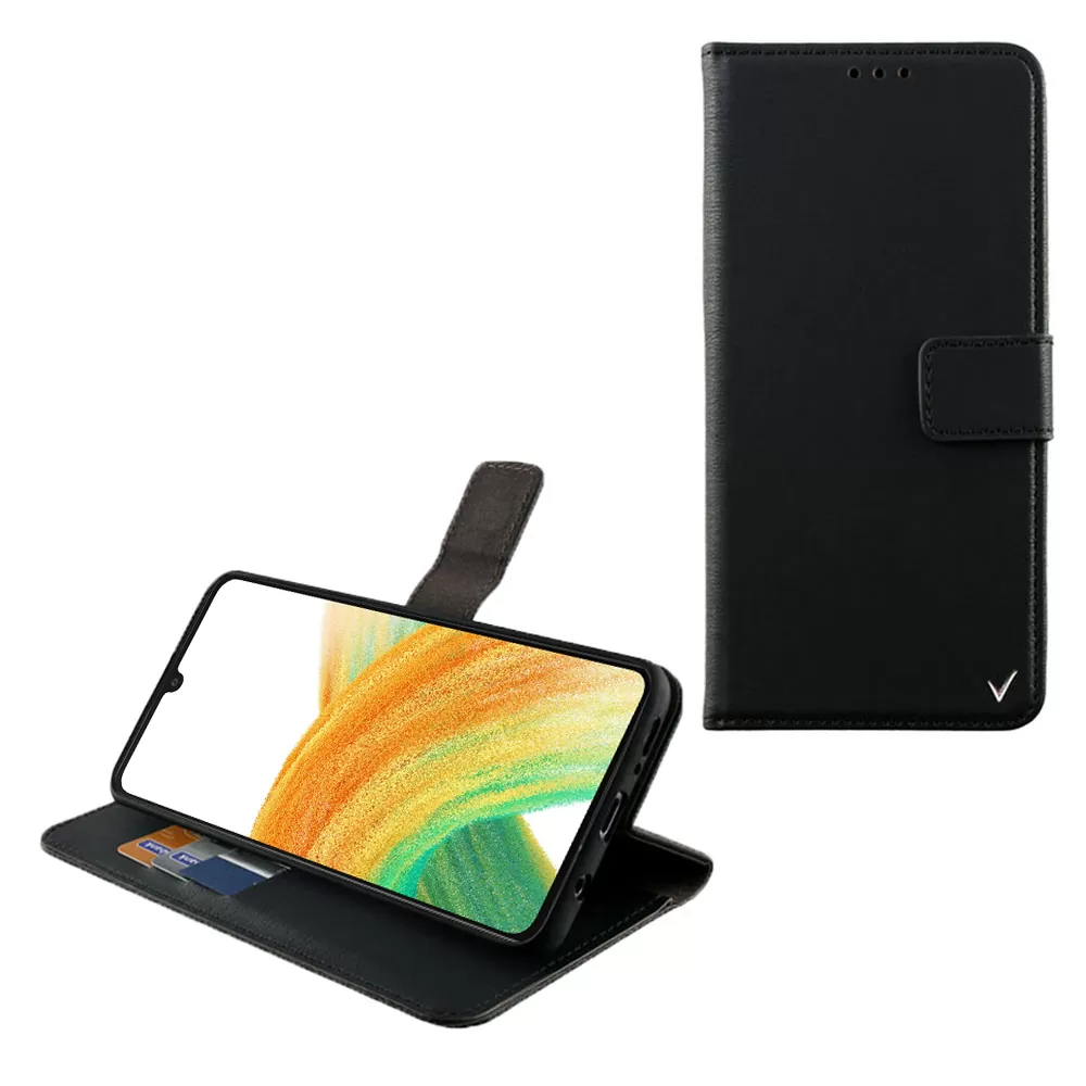 VOLTE-TEL ALLURE ΘΗΚΗ SAMSUNG A33 5G A336 6.4in  MAGNET BOOK STAND CLIP BLACK