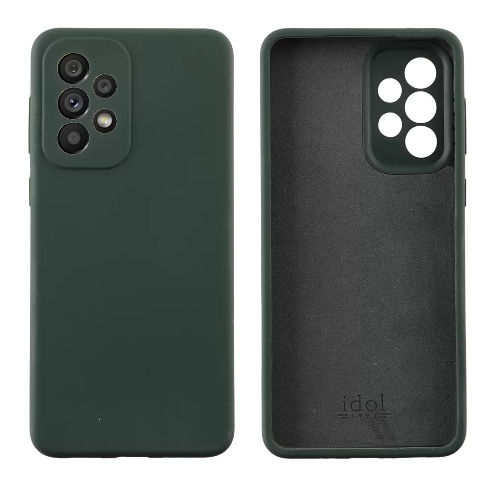 IDOL 1991 VELVET ELITE TPU ΘΗΚΗ SAMSUNG A53 5G A536 6.5in  4 SIDE FULL CAMERA PROTECTION DARK GREEN