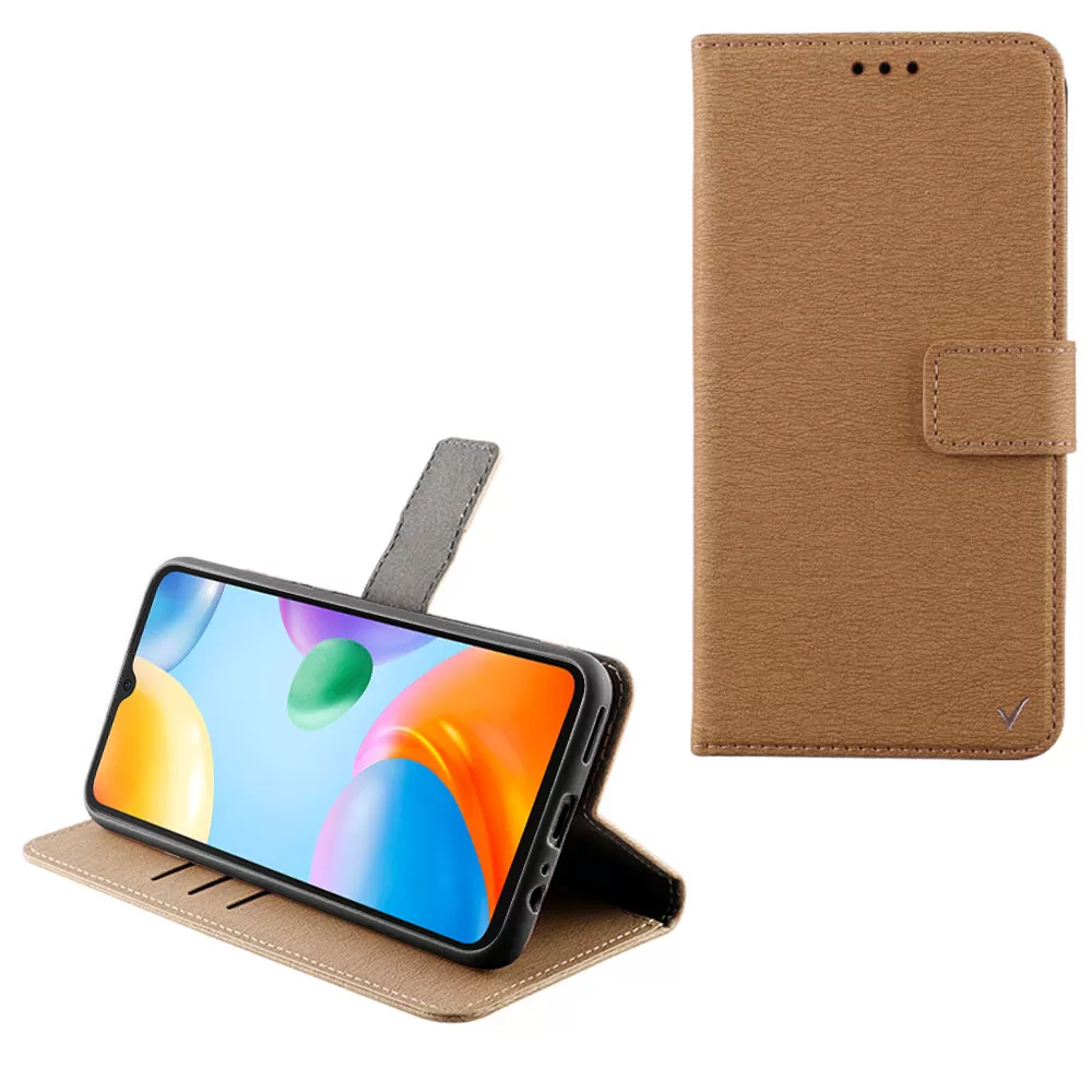 VOLTE-TEL ALLURE ΘΗΚΗ XIAOMI REDMI 10C/REDMI 10 POWER 6.71in  MAGNET BOOK STAND CLIP GOLD