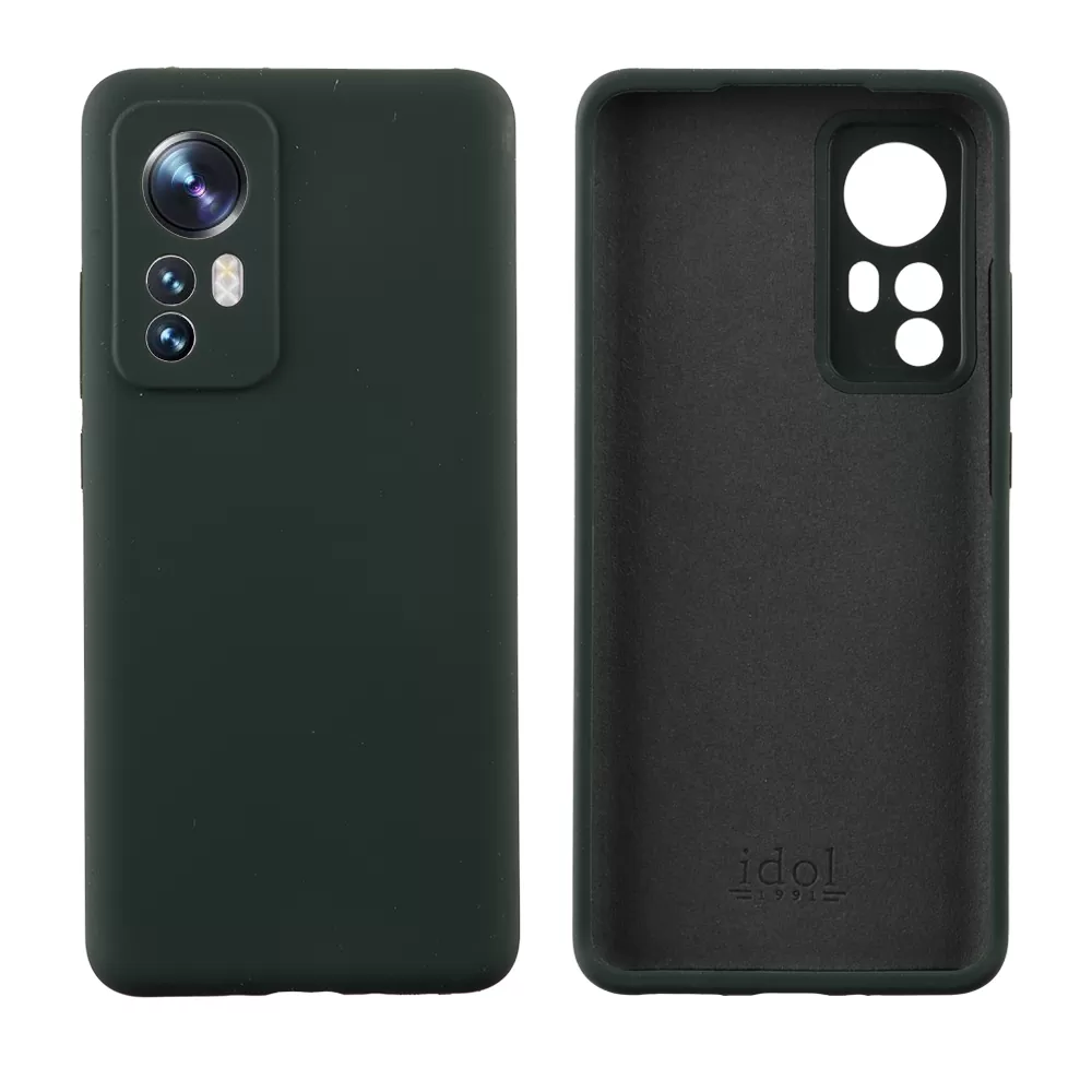 IDOL 1991 VELVET ELITE TPU ΘΗΚΗ XIAOMI 12/12X 6.28in  4 SIDE FULL CAMERA PROTECTION DARK GREEN