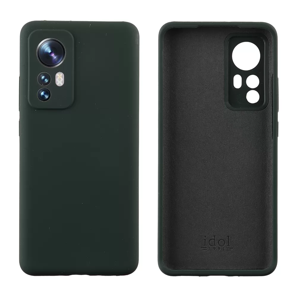 IDOL 1991 VELVET ELITE TPU ΘΗΚΗ XIAOMI 12 PRO 6.73in  4 SIDE FULL CAMERA PROTECTION DARK GREEN