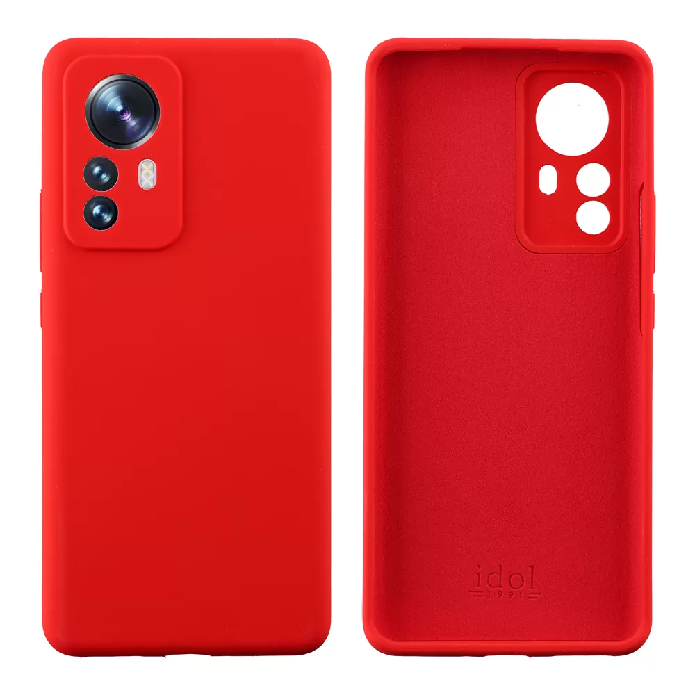 IDOL 1991 VELVET ELITE TPU ΘΗΚΗ XIAOMI 12 PRO 6.73in  4 SIDE FULL CAMERA PROTECTION RED