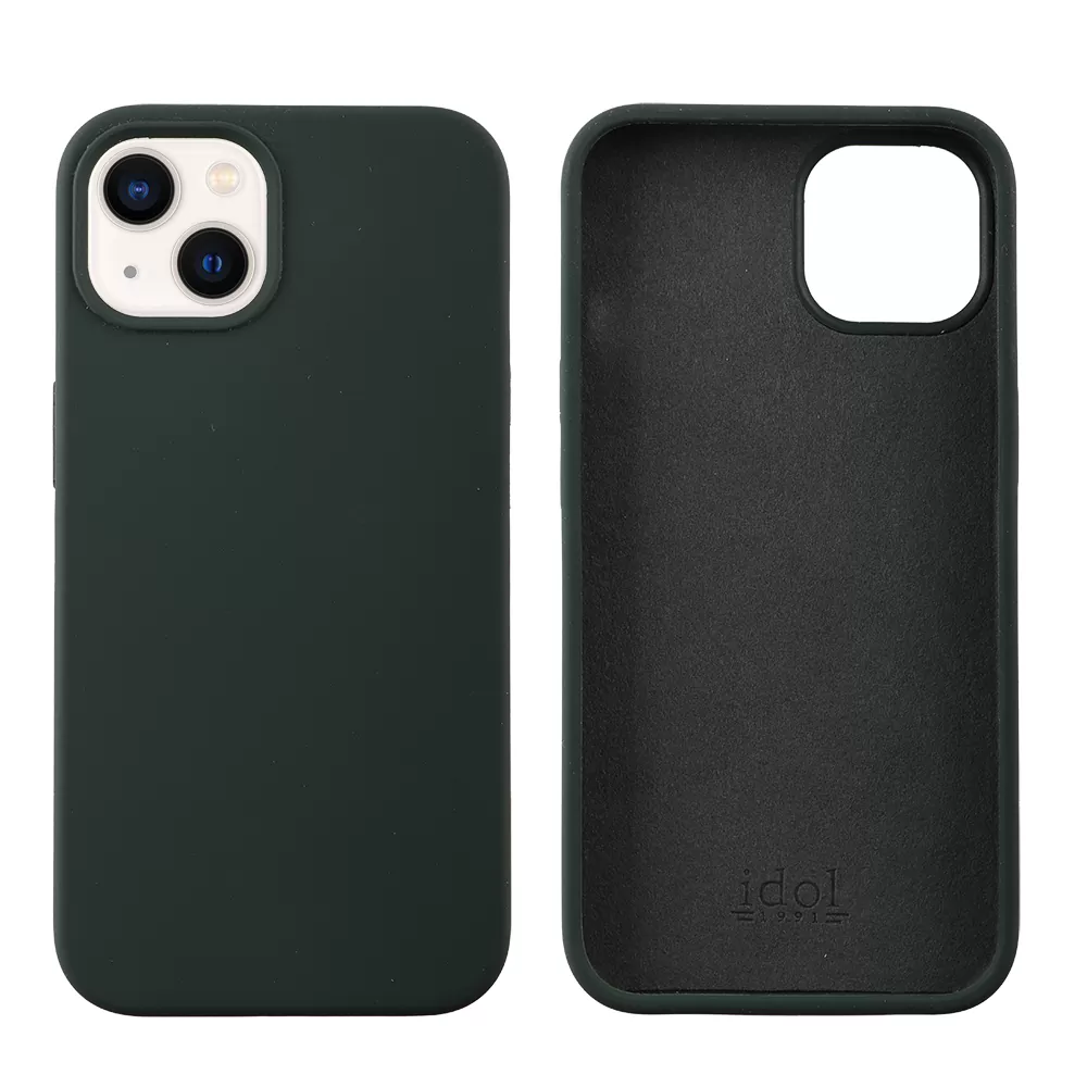 IDOL 1991 VELVET ELITE TPU ΘΗΚΗ IPHONE 13 6.1in  4 SIDE CAMERA GUARD DARK GREEN