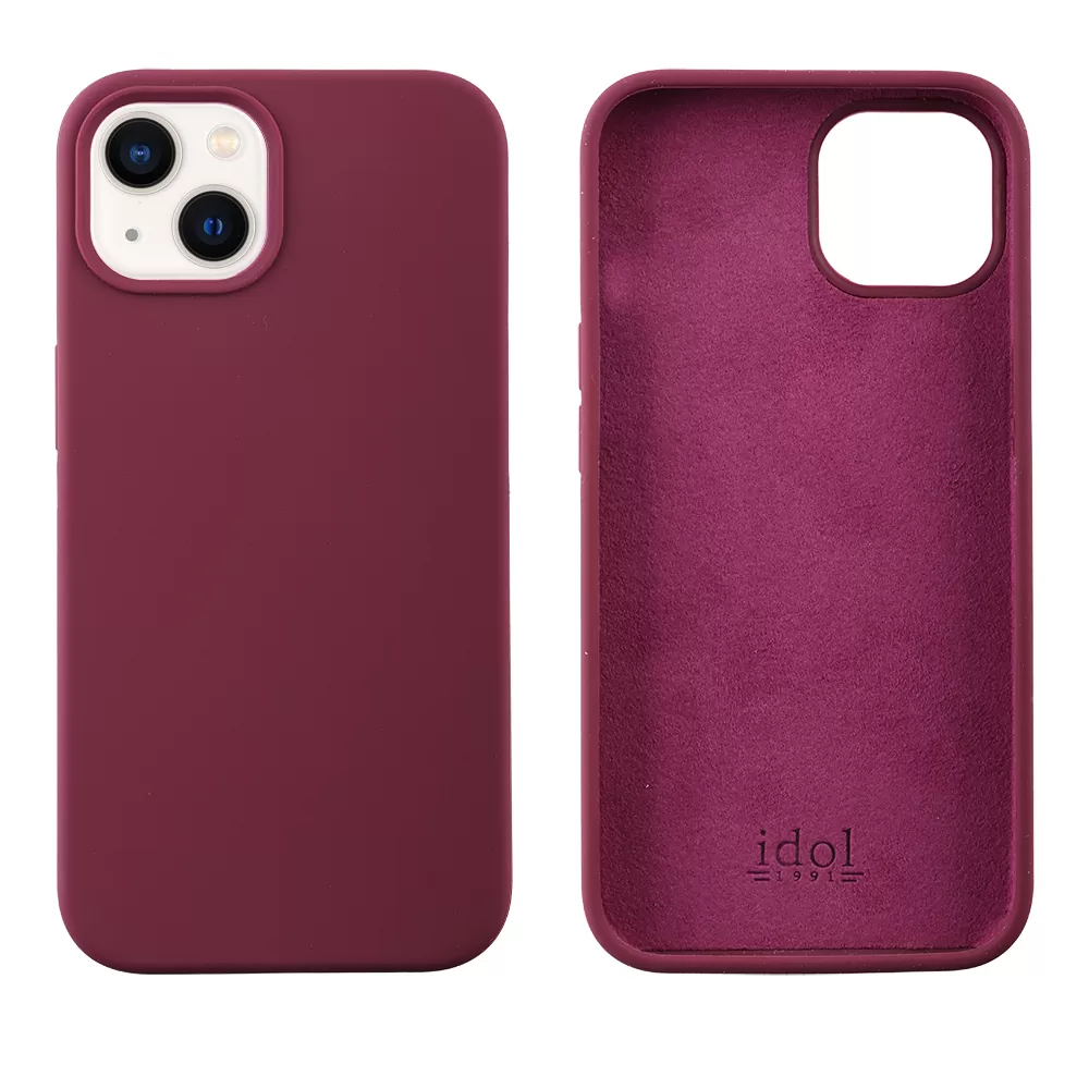 IDOL 1991 VELVET ELITE TPU ΘΗΚΗ IPHONE 13 6.1in  4 SIDE CAMERA GUARD BURGUNDY