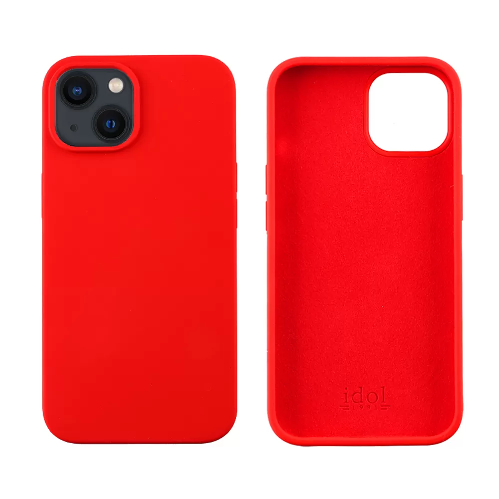 IDOL 1991 VELVET ELITE TPU ΘΗΚΗ IPHONE 13 MINI 5.4in  4 SIDE CAMERA GUARD RED