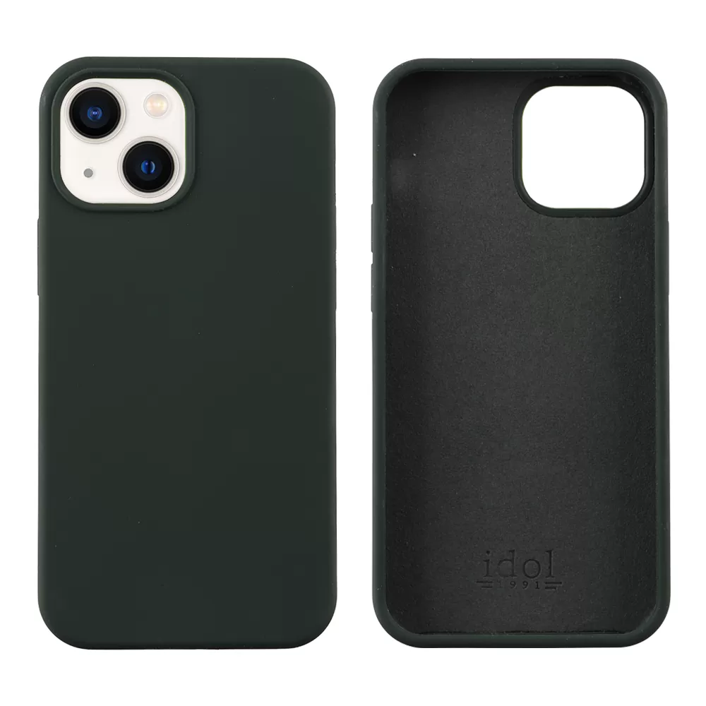 IDOL 1991 VELVET ELITE TPU ΘΗΚΗ IPHONE 13 MINI 5.4in  4 SIDE CAMERA GUARD DARK GREEN