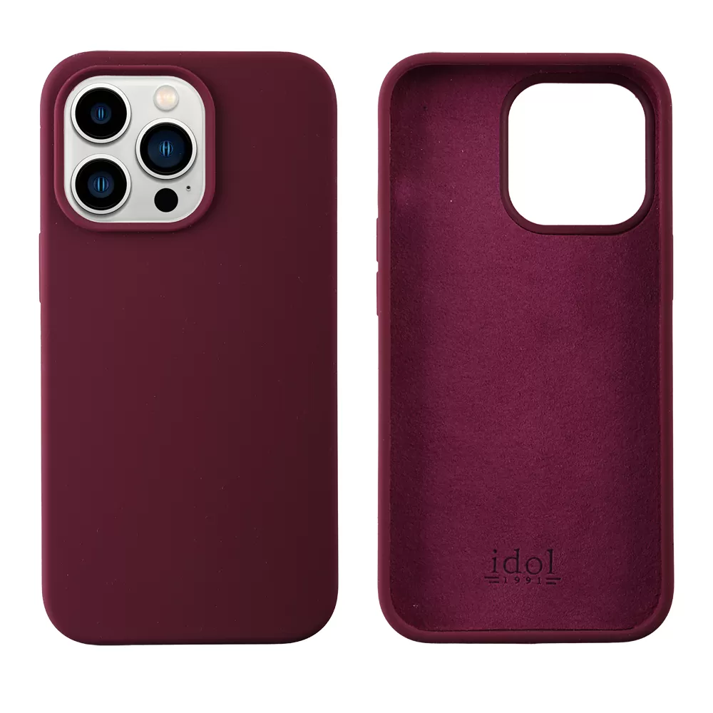 IDOL 1991 VELVET ELITE TPU ΘΗΚΗ IPHONE 13 PRO 6.1in  4 SIDE CAMERA GUARD BURGUNDY