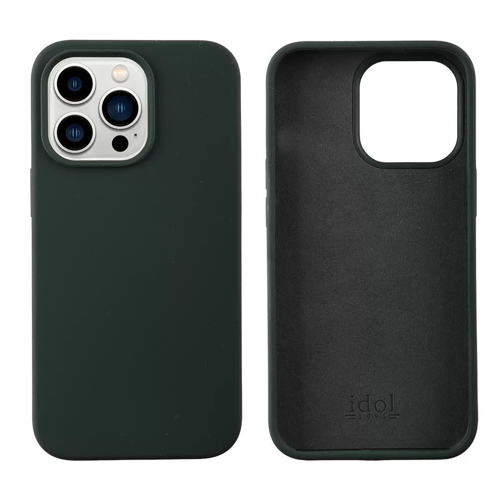 IDOL 1991 VELVET ELITE TPU ΘΗΚΗ IPHONE 13 PRO 6.1in  4 SIDE CAMERA GUARD DARK GREEN