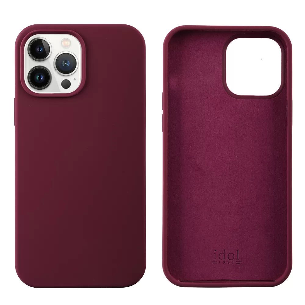 IDOL 1991 VELVET ELITE TPU ΘΗΚΗ IPHONE 13 PRO MAX 6.7in  4 SIDE CAMERA GUARD BURGUNDY