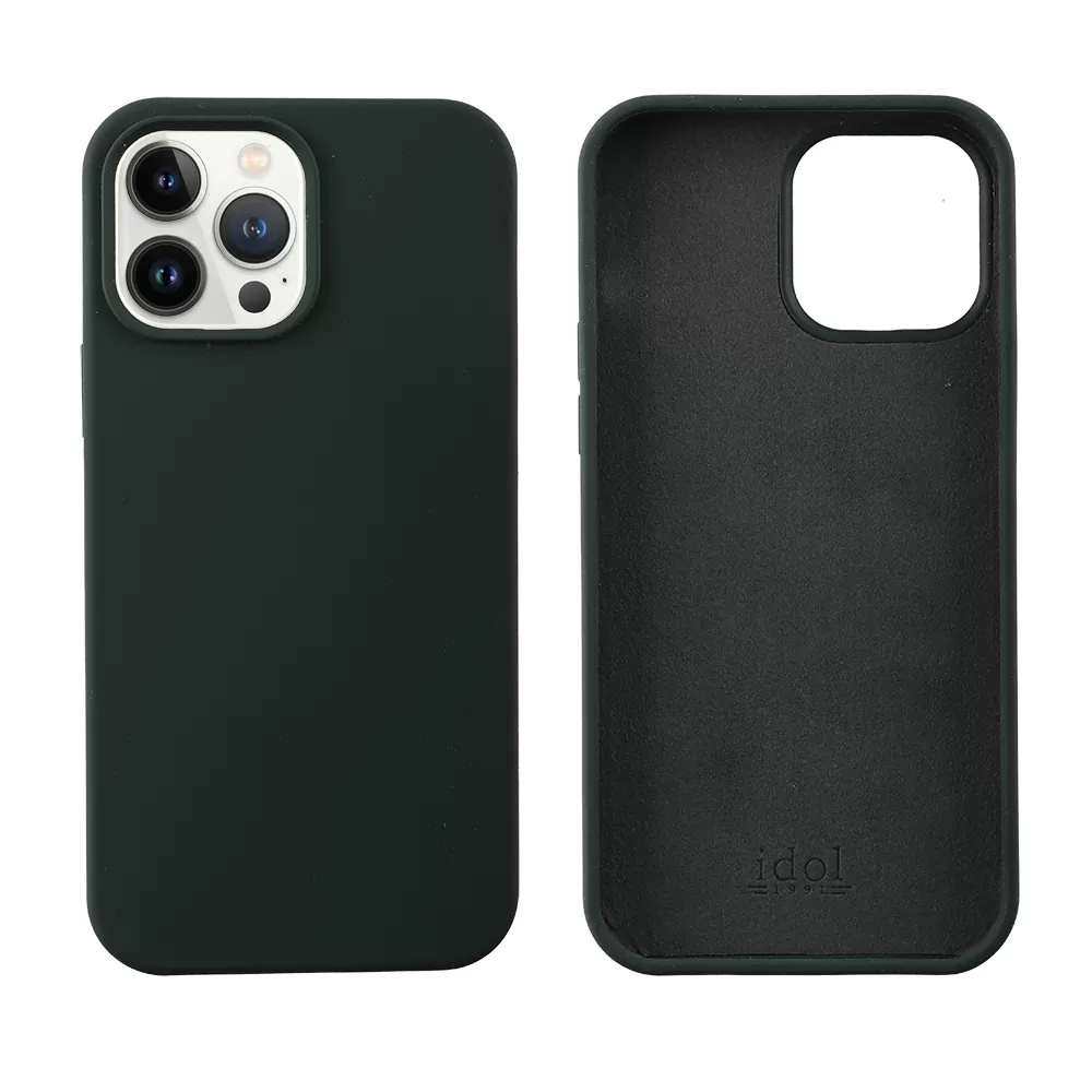 IDOL 1991 VELVET ELITE TPU ΘΗΚΗ IPHONE 13 PRO MAX 6.7in  4 SIDE CAMERA GUARD DARK GREEN