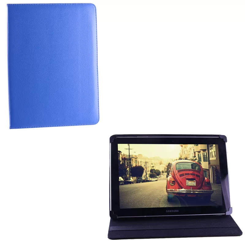 VOLTE-TEL ΘΗΚΗ TABLET 11.2" - 14.6" (34,1cm x 24cm) UNIVERSAL LEATHER BOOK STAND BLUE - Image 7