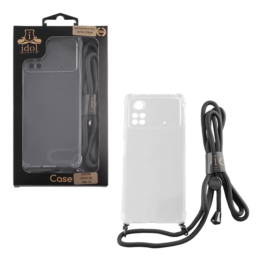 IDOL 1991 ANTISHOCK AIR TPU ΘΗΚΗ XIAOMI POCO X4 PRO 5G 6.67in WITH STRAP FULL CAMERA PROTECTION ΔΙΑΦΑΝΗ