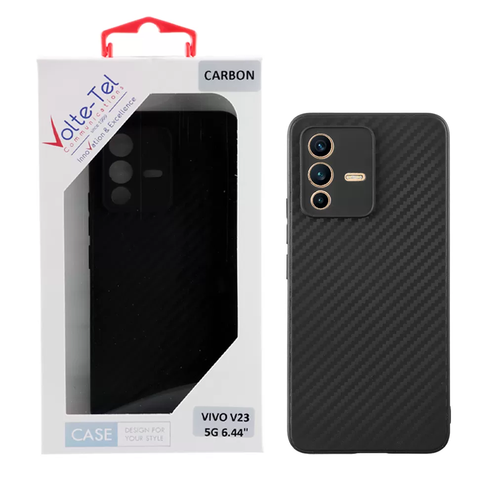 VOLTE-TEL CARBON ΘΗΚΗ VIVO V23 5G 6.44in  CAMERA PROTECTIVE BLACK